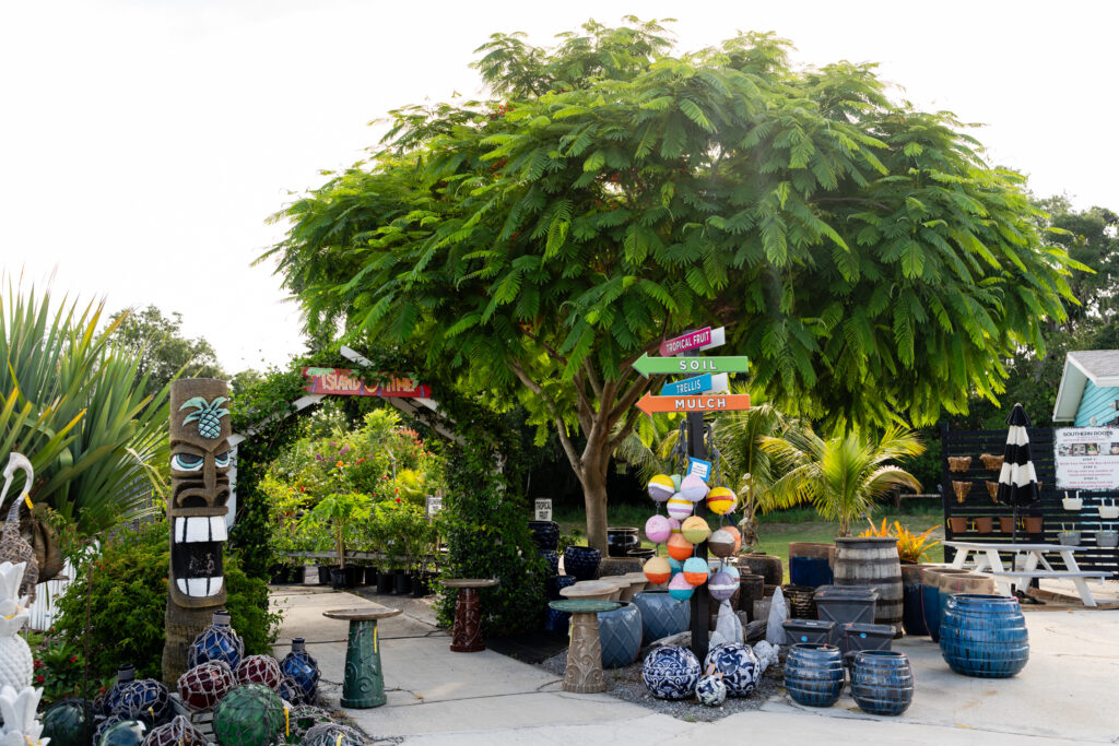 Garden Center with pots for sale